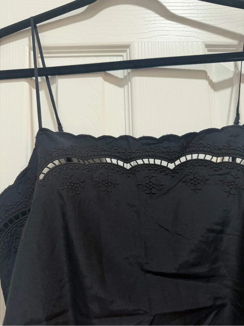 NWT Abercrombie & Fitch Cotton-Silk Blend Cutwork Cami Small